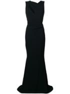 Talbot Runhof Cut-out Detail Evening Dress - Black