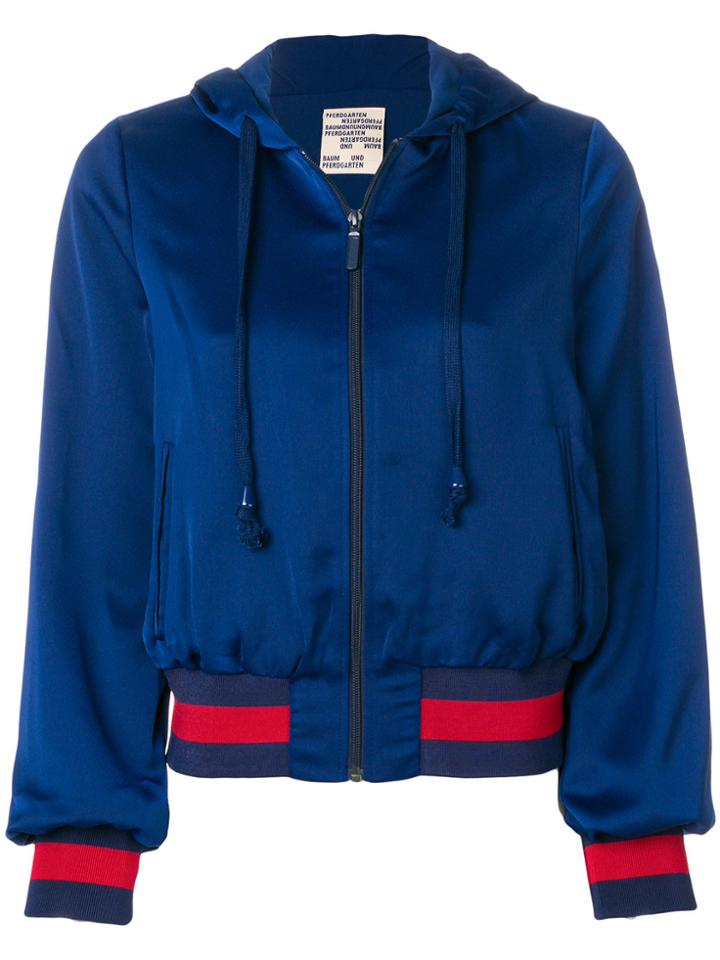 Baum Und Pferdgarten Web Trim Bomber Jacket - Blue