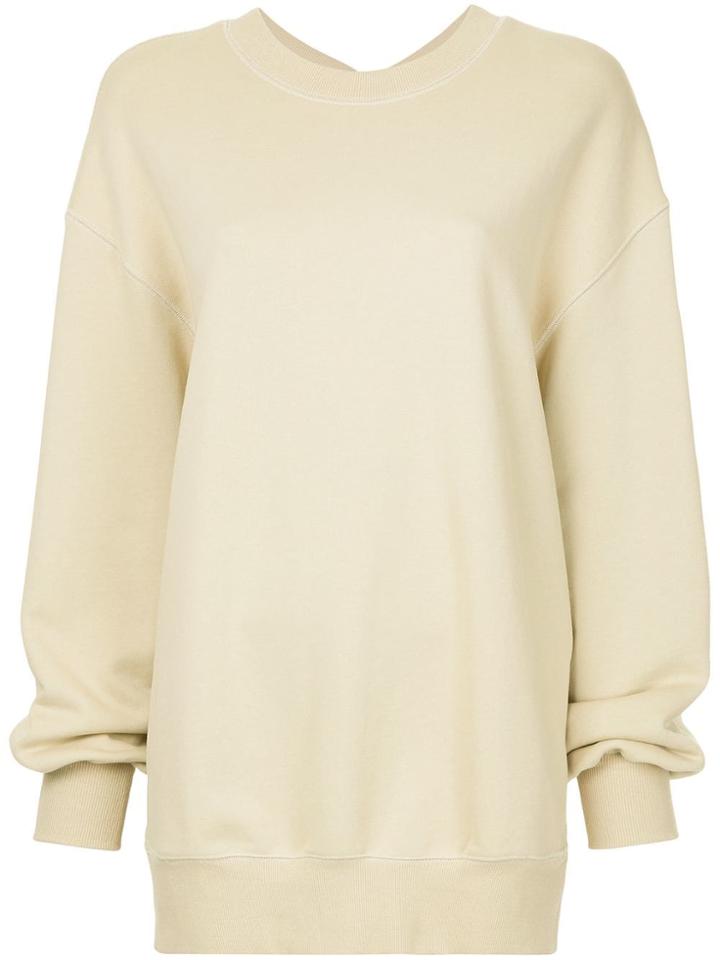 System Oversized Sweatshirt - Brown