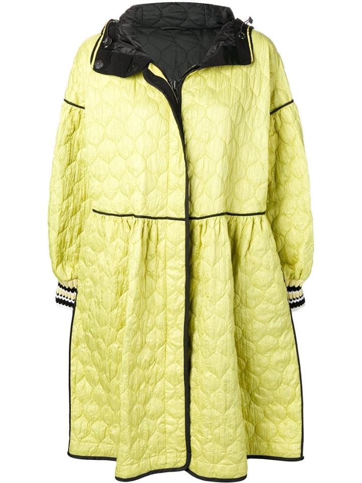 Ermanno Scervino Patterned Rain Coat - Yellow