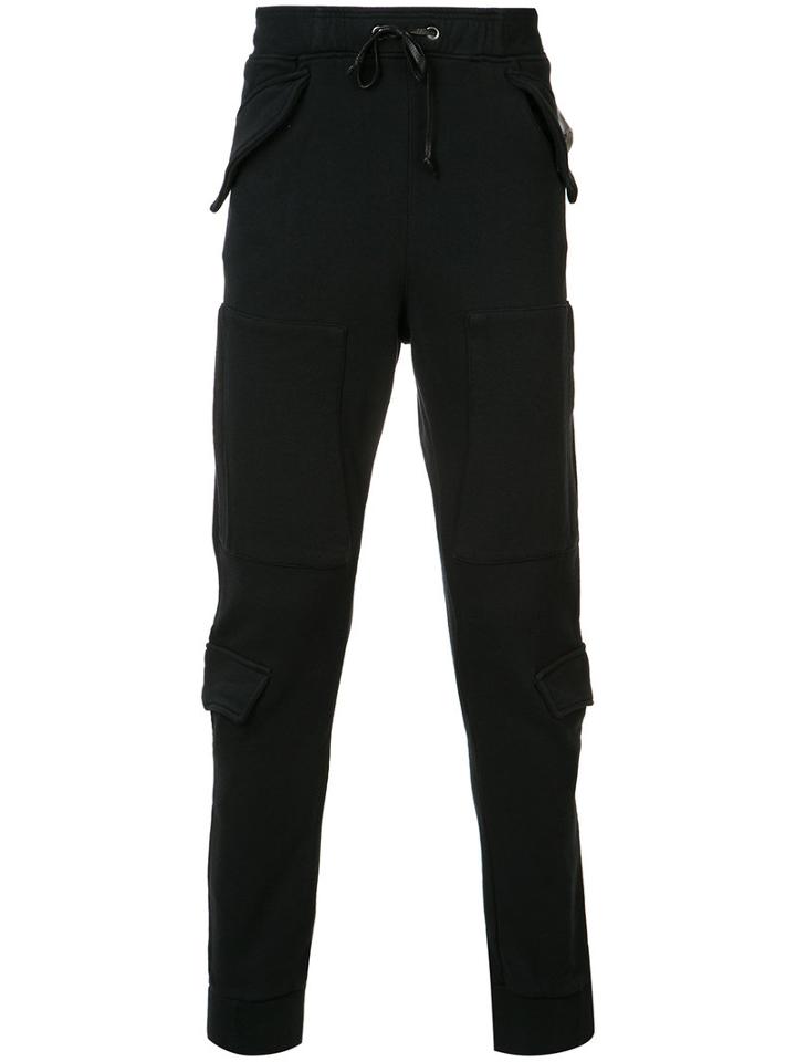 Hudson Flap Detail Sweatpants, Men's, Size: Small, Black, Cotton