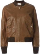 Isabel Marant Étoile 'brantley' Bomber Jacket, Women's, Size: 40, Brown, Lamb Skin/polyester