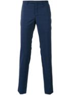 Incotex - Checked Slim-fit Tailored Trousers - Men - Wool - 46, Blue, Wool