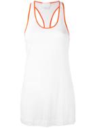 Dkny Tank With Contrast Piping - White