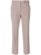 Etro Embroidered Pattern Cropped Trousers - Multicolour