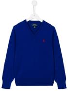Ralph Lauren Kids V-neck Jumper, Boy's, Size: 11 Yrs, Blue
