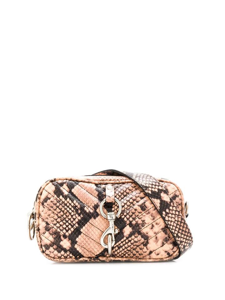 Rebecca Minkoff Quilted Snakeskin Effect Belt Bag - Neutrals