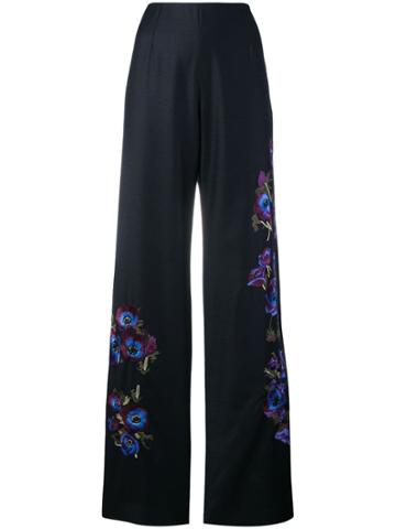 Alice Archer Harper Embroidered Trousers - Blue