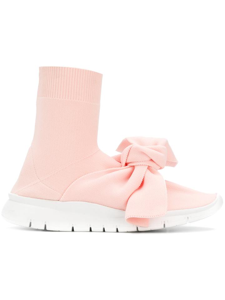 Joshua Sanders Fabric Sneakers - Pink & Purple