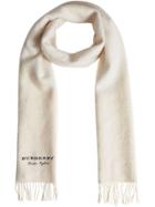 Burberry Embroidered Cashmere Fleece Scarf - Nude & Neutrals