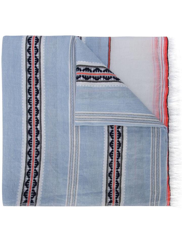 Lemlem Ribani Striped Scarf - Blue
