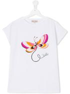 Emilio Pucci Junior Butterfly Print T-shirt - White