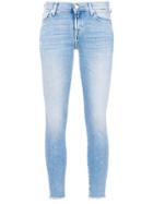 7 For All Mankind Cropped Skinny Jeans - Blue