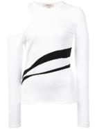Cushnie Et Ochs Cut-out Shoulder Top - White