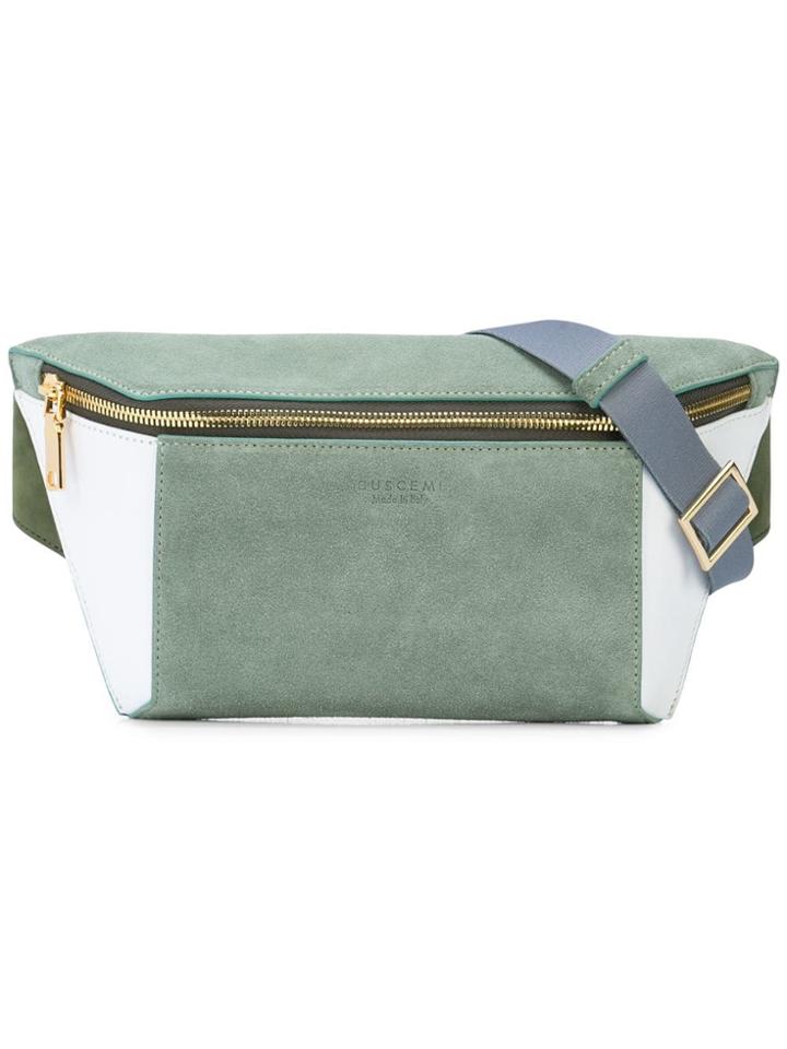 Buscemi Colour Block Belt Bag - Green