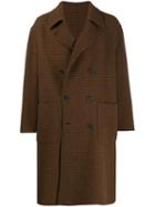 Mackintosh Barrhead Brown Check Wool Reversible Double Breasted Coat