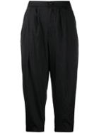 Comme Des Garçons Comme Des Garçons Pleated Waist Trousers - Black