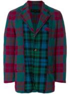 Comme Des Garçons Vintage Checked Frayed Jacket - Multicolour