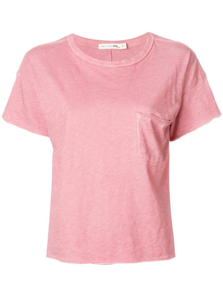 Rag & Bone /jean Pocket T-shirt - Pink & Purple