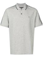 Michael Michael Kors Logo Stripe Polo Shirt - Grey