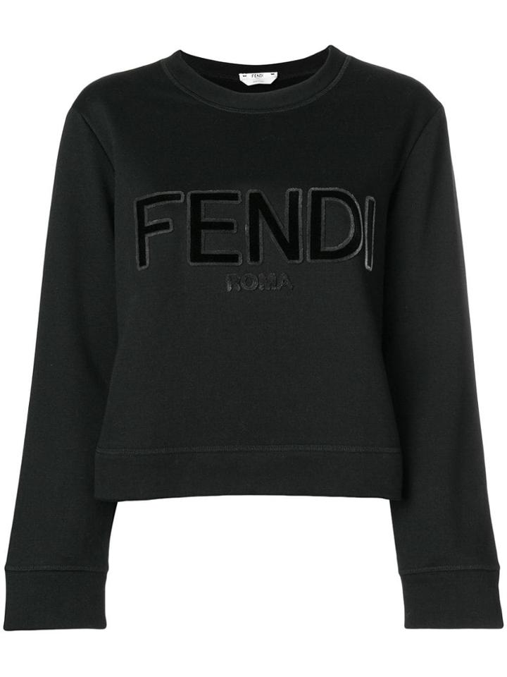 Fendi Logo Sweatshirt - Black