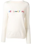 Chinti & Parker He Loves Me Jumper - White
