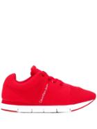 Calvin Klein Jeans Mesh Panel Sneakers - Red