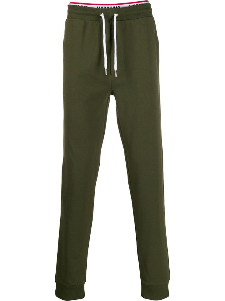 Moschino Logo Tracksuit Bottoms - Green