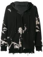 Di Liborio Tie Dye Zipped Hoodie - Black