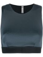 No Ka' Oi Colour Block Crop Top - Blue