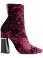 3.1 Phillip Lim Zipped Ankle Boots - Red