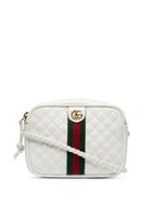 Gucci White Gg Small Quilted Leather Shoulder Bag
