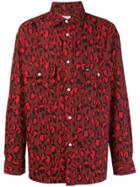 Kenzo Printed Button Down Shirt - Red