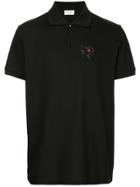 Saint Laurent Snake Heart Polo Shirt - Black