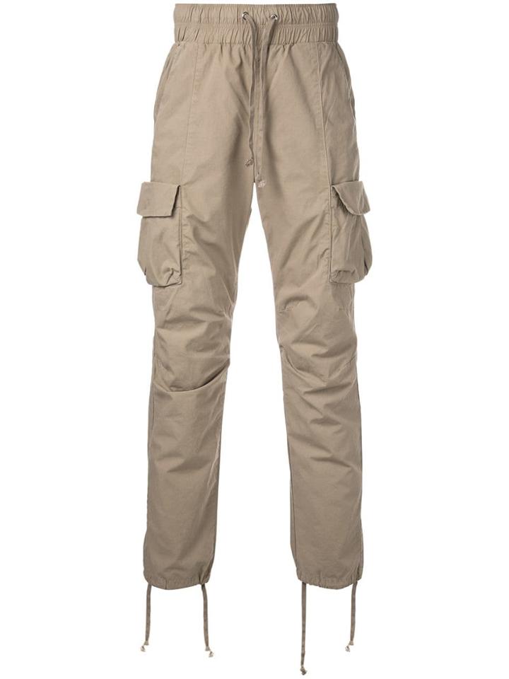 John Elliott Mid-rise Cargo Trousers - Neutrals
