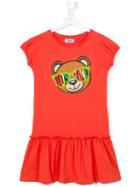 Moschino Kids - Teddy Bear Dress - Kids - Cotton/spandex/elastane - 14 Yrs, Girl's, Yellow/orange