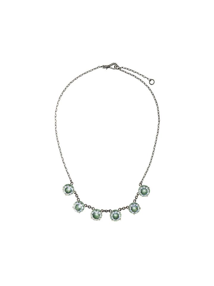 Bottega Veneta 6 Stone Necklace - Green