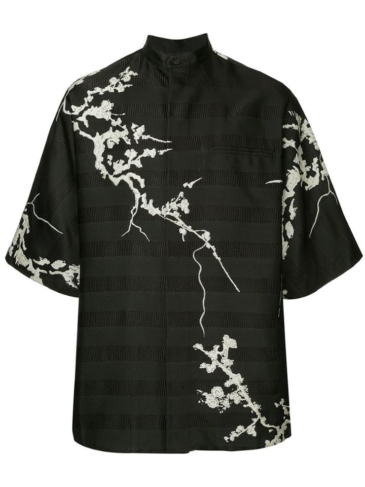 Haider Ackermann Jacquard Kimono Shirt - Black