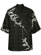 Haider Ackermann Jacquard Kimono Shirt - Black