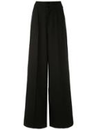 Tufi Duek Wide Leg Tailored Trousers - Black