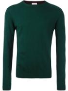 Sun 68 Crew Neck Jumper, Men's, Size: Large, Green, Cotton/cashmere