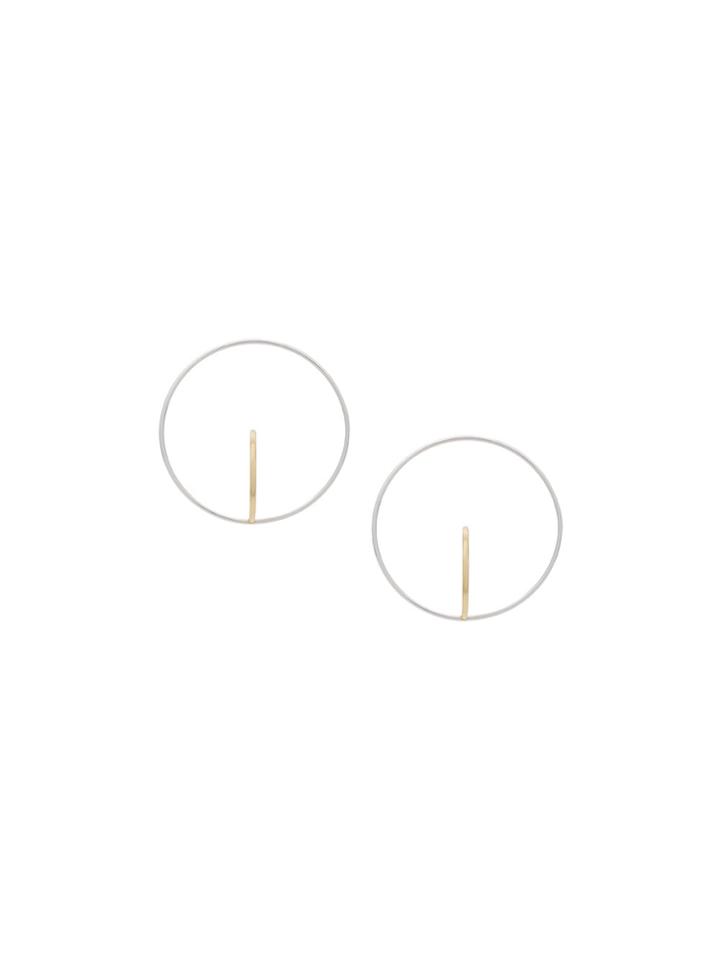 Charlotte Chesnais Large Saturn Gold-plated Earrings - Metallic