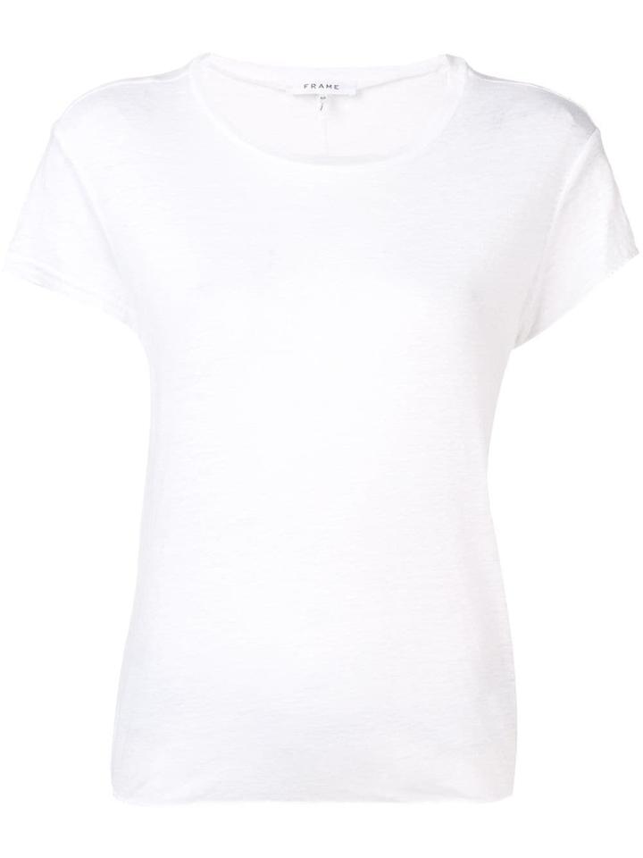 Frame Round Neck T-shirt - White