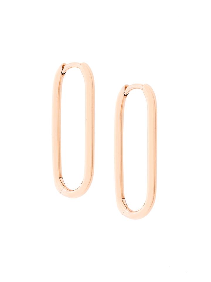 Astley Clarke Piet Oval Hoop Earrings - Metallic