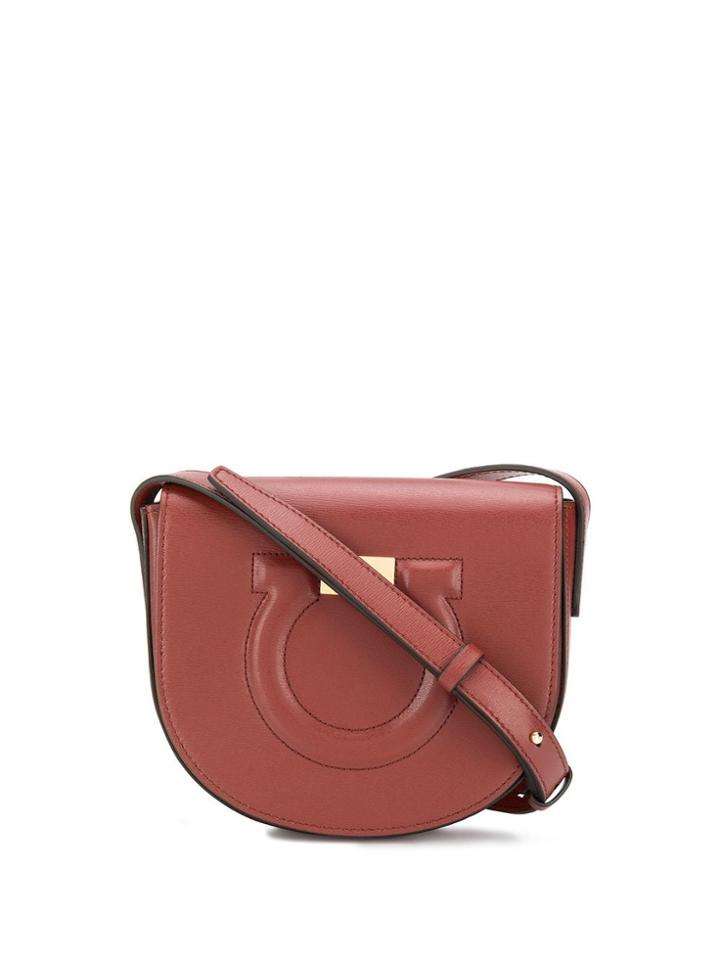 Salvatore Ferragamo Gancini Cross Body Bag - Red
