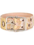Etro Floral Print Buckle Belt