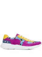 Escada Heart Stud Sneakers - Purple