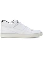 Lanvin Asymmetric Panelled Sneakers - White