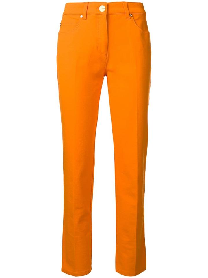 Escada Mid-rise Slim Trousers - Orange