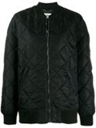Moschino Teddy Bear Quilted Bomber Jacket - Black